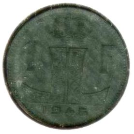 Belgium-1946,-1-Franc-Not-In-KM-Catalog